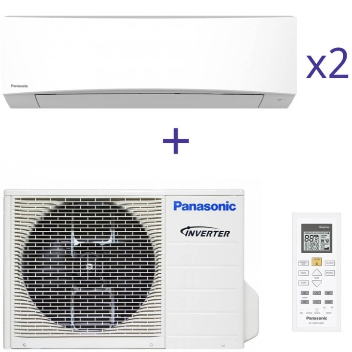 Комплект мультисплит системы Panasonic CU-2E15PBD+CS-TZ20TKEW*2шт.