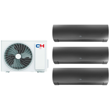 Комплект мульти-сплит системы Cooper&Hunter Daytona Carbon Black Multi 24 (9+9+9)