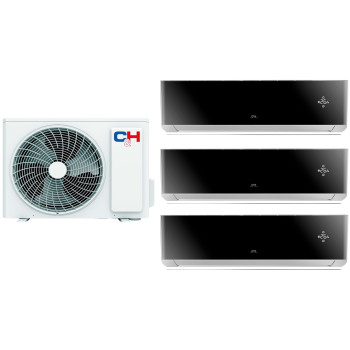 Комплект мульти-сплит системы Cooper&Hunter Supreme Continental Black/Siver Multi 24 (9+9+9)